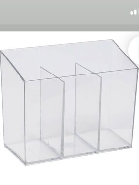 🆕Transparent Plastic Organizer 3 Compartment